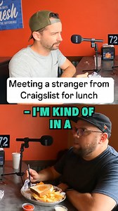4.4K views · 19 reactions | Welcome to Free Lunch. A social experiment where I meet up with a stranger off Craigslist for lunch... What could go wrong? Episode one is now on YouTube. #freelunch #lunch #strangers #comedyreels | Alex Velluto | Facebook
