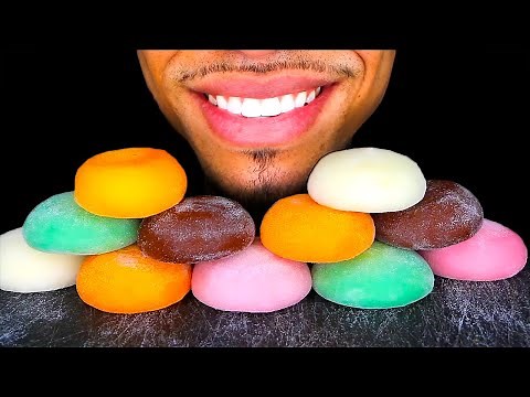 ASMR MOCHI ICE CREAM もち MUKBANG 먹는 EATING ASSORTED FLAVORS MOUTH SOUNDS NO TALKING