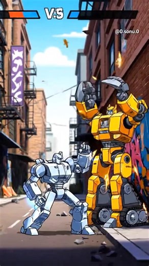 Three robot fight 😲#robot #fighting