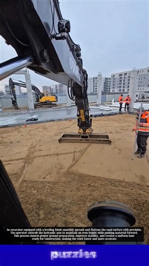 Perfect Sand Leveling with Excavator Blade!
