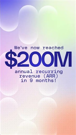 We've now reached $200M ARR!