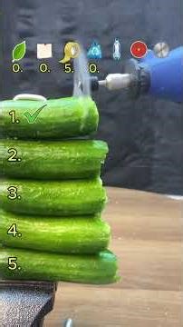 WHICH ONE WINS? Tape vs. Paper vs. Plastic: Cucumber Challenge! 🤯 #experiment