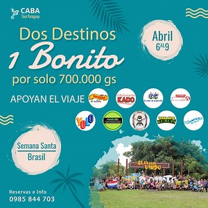 62 shares | Semana Santa  No te quedes en tu Casa... Bonito - Brasil...