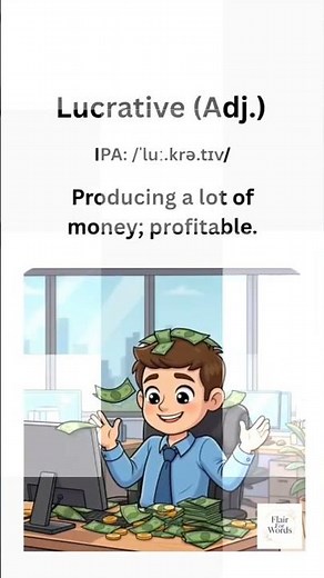 What Does Lucrative Mean? Quick English!
