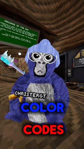 My Favorite Color Codes #gorillatag #gtag #vr #colorcode