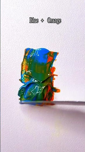 Blue + Orange = Emerald | Amazing Color Mixing