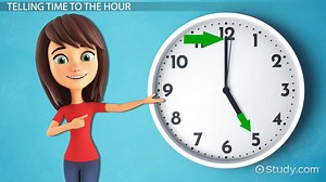 Telling Time: Lesson for Kids - Video | Study.com