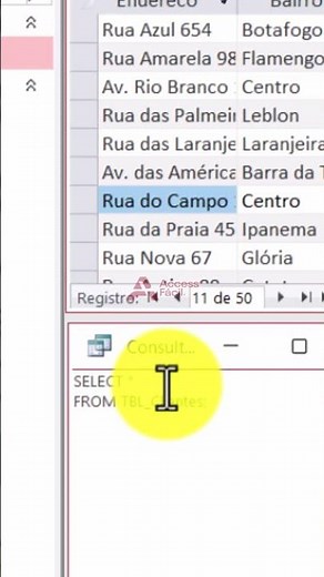 [Avançado] Quer aprender como selecionar uma tabela inteira pelo SQL?🤔 #microsoftaccess #sql