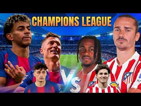 BARCELONA vs ATLÉTICO DE MADRID en vivo 🚨 LAMINE y JULIAN juegan los CUARTOS DE FINAL de CHAMPIONS✅