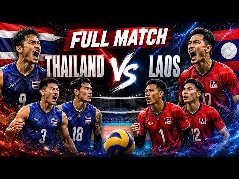 🔴 THAILAND vs LAOS | Power Spikes Challenge Resilient Defense of Thim Xad Net Squad