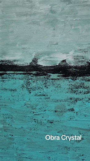Obra Crystal técnica mixta cuadro abstracto moderno pintado a mano #artwork #arte #cuadros #abstract