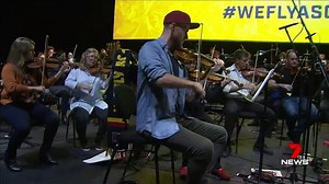 The Adelaide Symphony Orchestra took some time out of rehearsals to give Adelaide Football Club some inspiration. Story: https://7news.link/Dto2iF #7AFL #7NEWS | 7NEWS Adelaide