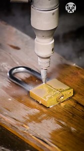 175K views · 102 reactions | Cutting a lock using waterjet Partner: maibmfg | Science, Tech and Universe | Facebook