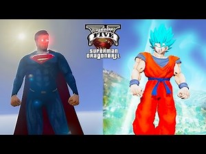 Dragon Ball Super - SSB Goku VS Superman ! Battle of Gods (GTA 5 Ultimate Superman)🚶🏻☀️️