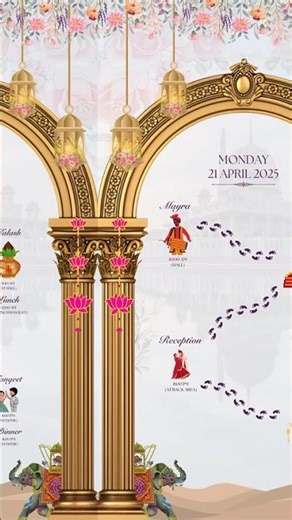 WEDDING ITINERARY | WEDDING E-INVITE | DIGITAL INVITATION
