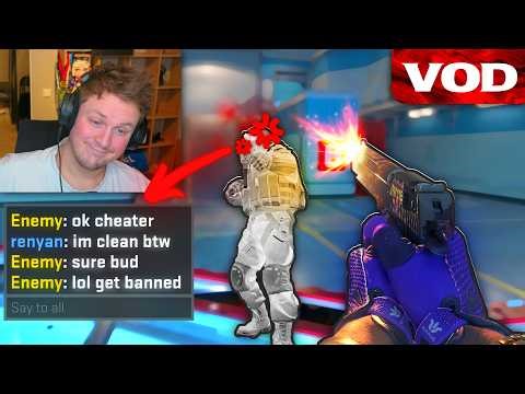 REN GETS CALLED A CHEATER BY A FACEIT LVL 10 STACK