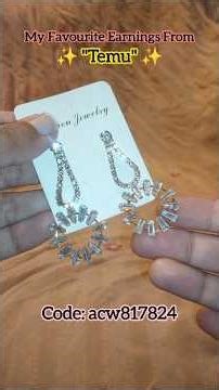 Temu Jewellery Articles || Code (acw817824) #temu #temufinds #temuhaul #temuinfluencer #shorts