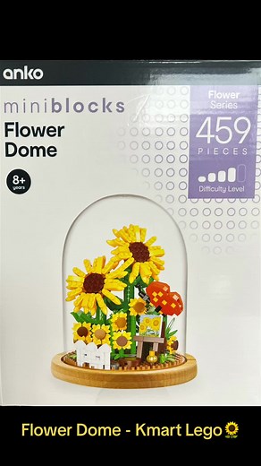 Lets build the Kmart Flower Dome 🌻 #anko #miniblocks #sunflowers #lego #tinypieces #timelapse
