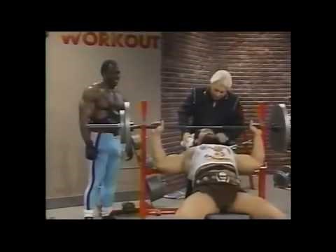 Wrestler The Barbarian Chest and Biceps Training