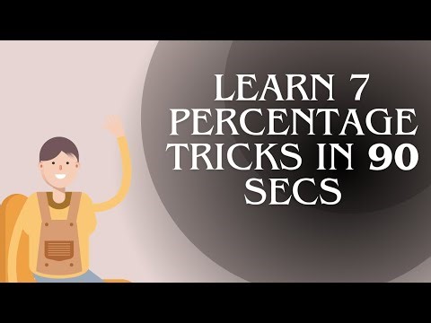 Percentage tricks | Competitive Exams | aptitude | shortcuts #aptitude #ssc #rrb 