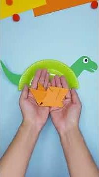 DIY Paper Plate Dinosaur | How to Make a Paper Plate Dinosaur | Paper Plate Craft