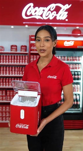 ✨ Coca-Cola is introducing its Automatic Ice Maker through a special initiative. Simply complete a short survey 📝 and you may have the chance to receive this ice maker — designed for easy, everyday ice at home 🧊🥤 | Cola Ice