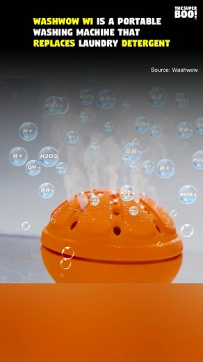 Washwow W1 is a portable washing machine that uses the electrolysis technology to replaces chemical laundry detergent!😯😍❤️ Read More ➡ https://bit.ly/WashwowW1 #gadget #technology | Thesuperboo
