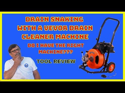 CLOG DRAIN SNAKING # VEVOR DRAIN CLEANER #TOOL REVIEW