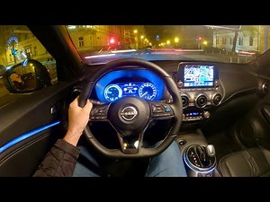 New NISSAN Juke 2023 - NIGHT POV test drive & REVIEW (Hybrid)