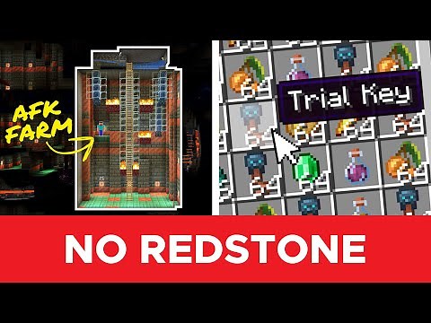 Easy AFK Trial Key Farm in Minecraft 1.21!
