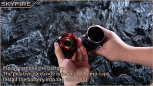 SKYFIRE Rechargeable Flashlights High Lumens 40000mAh with Ignition Lens,Super Bright Flashlight with Shoulder Straps,11Mode Led Tactical Flash Light for Outdoor Essentials&Home Emergencies-Upgraded