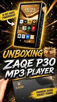 ZAQE P30 (DAP) Mp3 Player (2026) 📦 UNBOXING