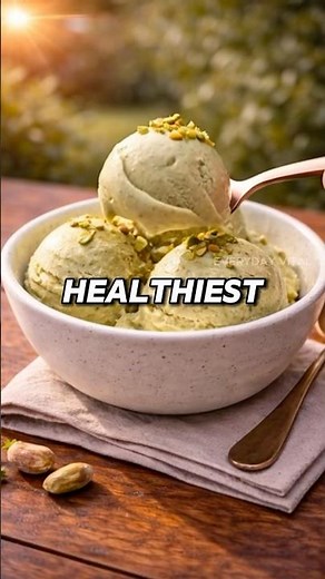 Healthy Pistachio Ice Cream (High Protein & Creamy!)