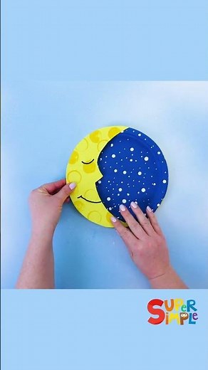 Sun And Moon Craft #shorts #kidscrafts #sunandmoon #supersimplecrafts