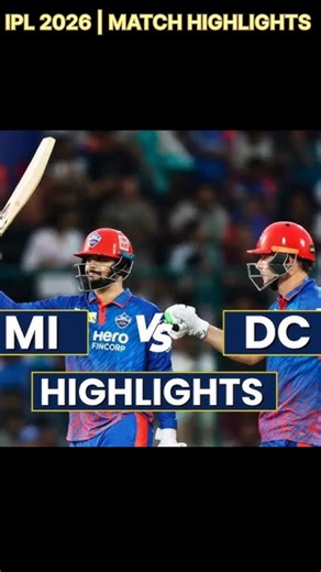 Rizvi ka TOOFAN 🔥 DC vs MI Highlights 🤯 | 90 Runs & 7 Sixes! #shorts