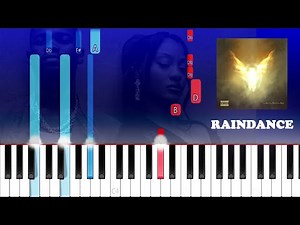 Dave, Tems - Raindance (Piano Tutorial)