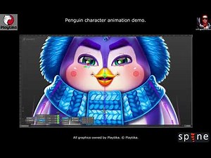 Penguin character Spine 2D Demo - Animation + Skeleton #spine2d #animation #madewithspine
