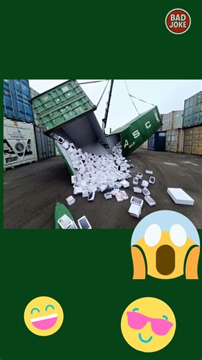 😳 When you order a “gentle unload”… and get THIS instead.