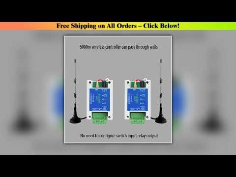 5KM long-distance bidirectional wireless remote switch relay controller with feedback switch