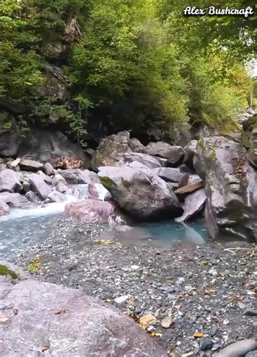 Surviving in a natural cave shelter during heavy rain | Alex Bushcraft