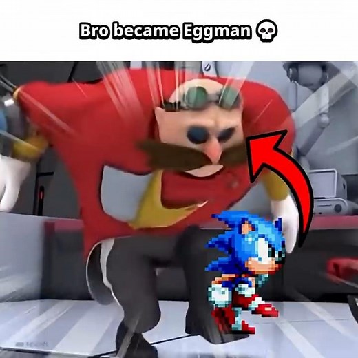 Sonic TRANSFORMS into Eggman 💀 #sonic #memes