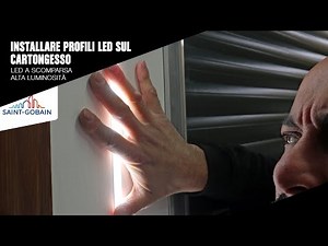 How to install concealed LED profiles on plasterboard