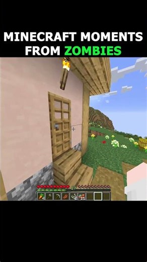 MINECRAFT MOMENTS FROM ZOMBIES #minecraft #gaming #minecraftmemes #indiangamer #shorts