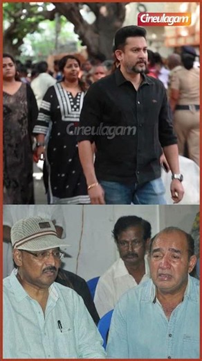 😔 Actor #vijayakumar at #bhagyaraj Funeral | #ripbhagyaraj