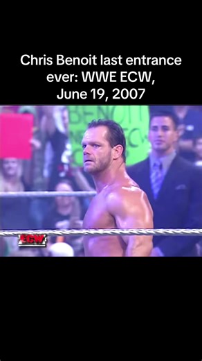 Chris Benoit last entrance ever: WWE ECW, June 19, 2007 #ecw #wwe #wwetiktok #wweraw #smackdown