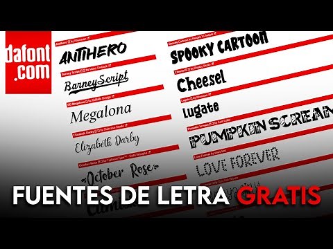La mejor pagina para descargar e instalar ✅ fuentes de letra 🔥Dafont Tutorial