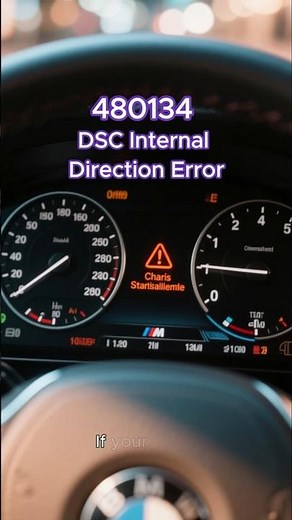 BMW Code 480134 May Cause Traction Control Malfunction on F30 F10