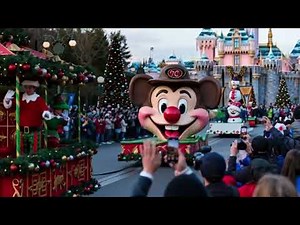 Parade de Noël de Disneyland 2025🎄| Parade complète et magie Disney ✨🎄😍
