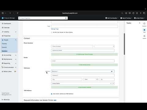 How To Add A Vendor To Appfolio