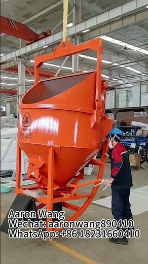 Laydown Concrete Bucket with Discharging Pipe for concrete pouring #concretepouring #concretebucket